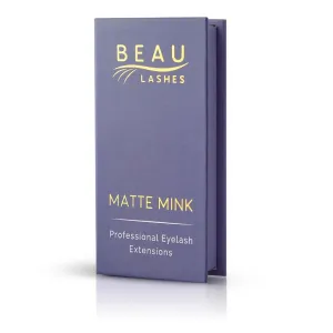 Matte Mink Eyelash Extensions - B Curl