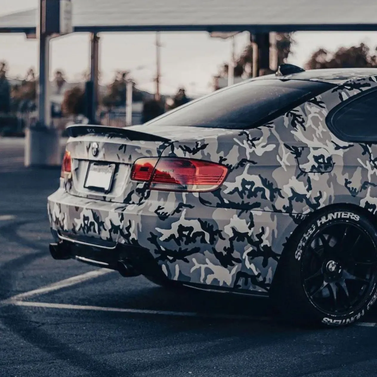 Matte Snow Camouflage (Grayscale)