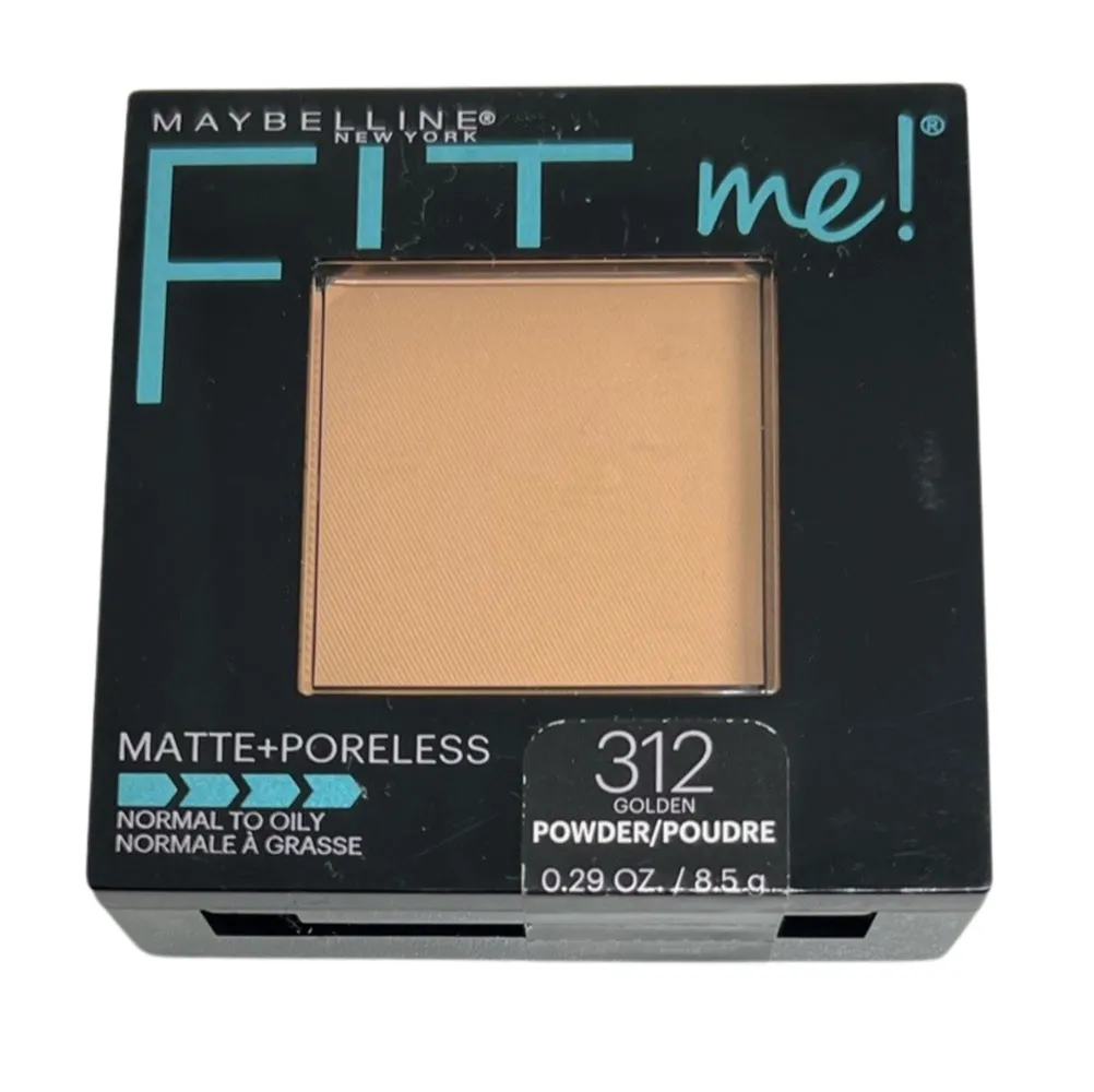 Maybelline New York Fit Me Matte   Poreless Pressed Face Powder, Golden 312