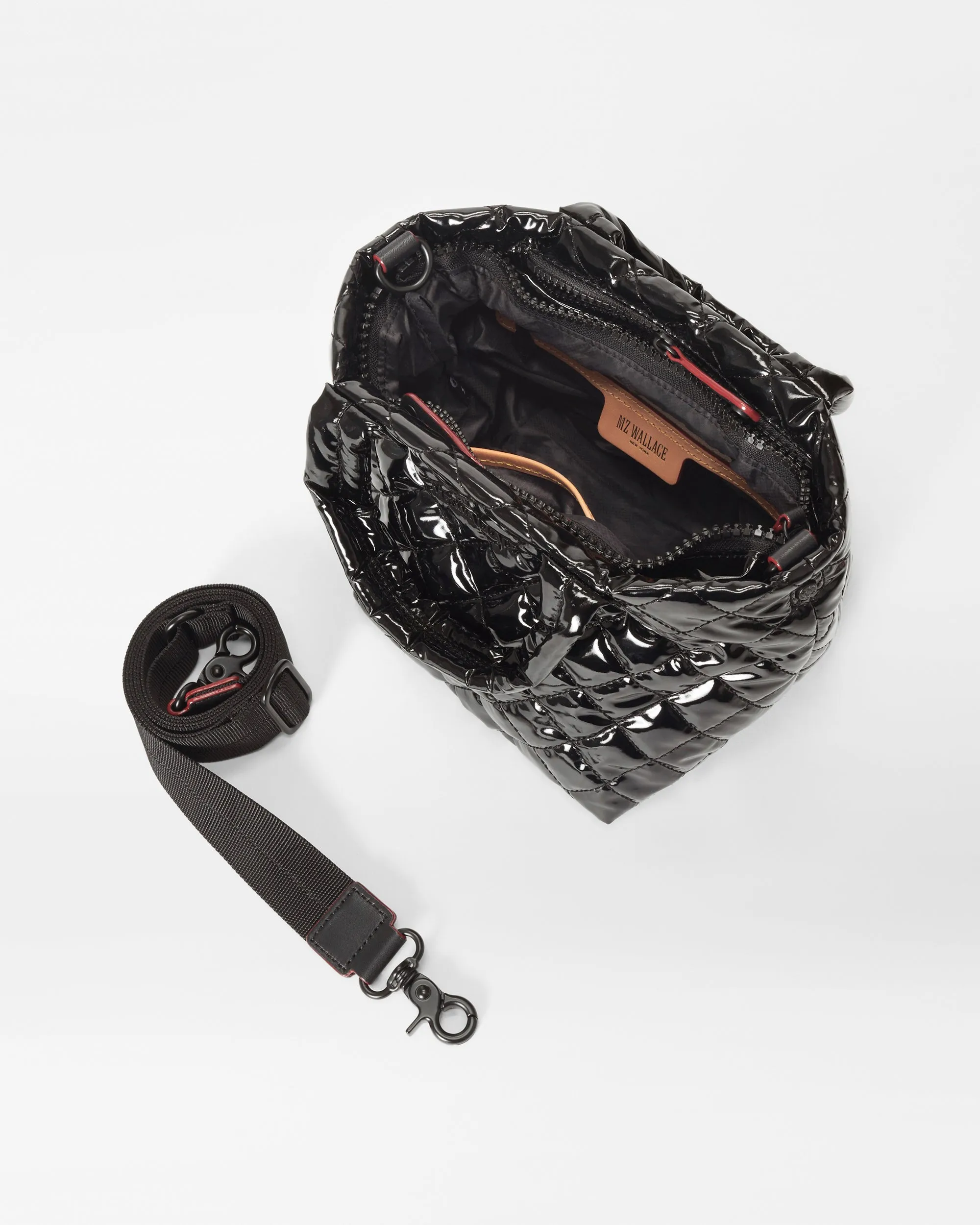 Micro Metro Tote Deluxe | Black Lacquer