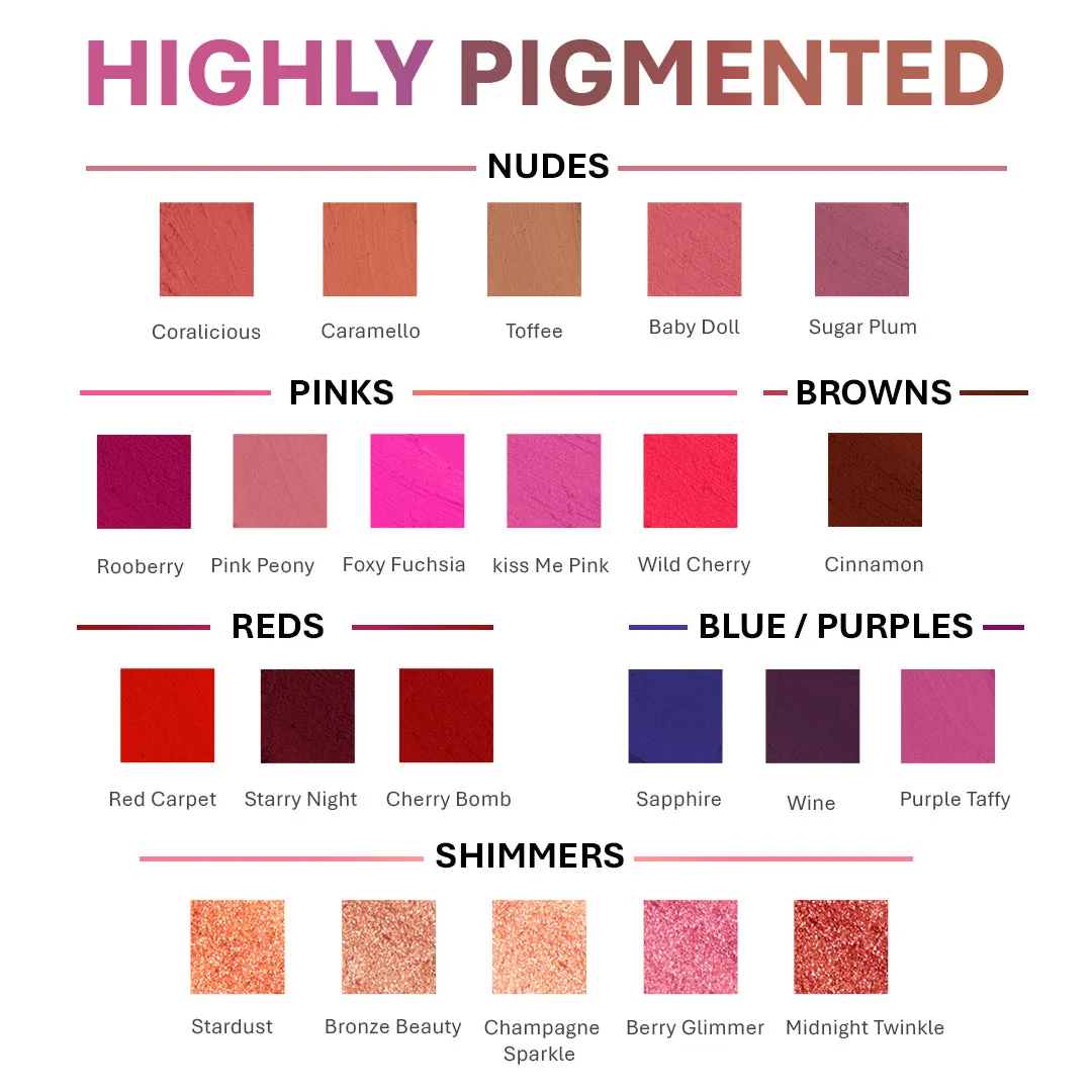 Midnight Twinkle - Shimmer Lipstick - Maroon, Metallic Lipsticks | 4.2gms