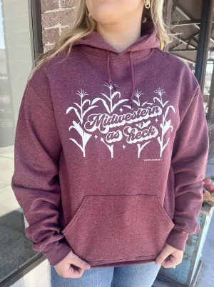 Midwestern As Heck Hooded Sweatshirt