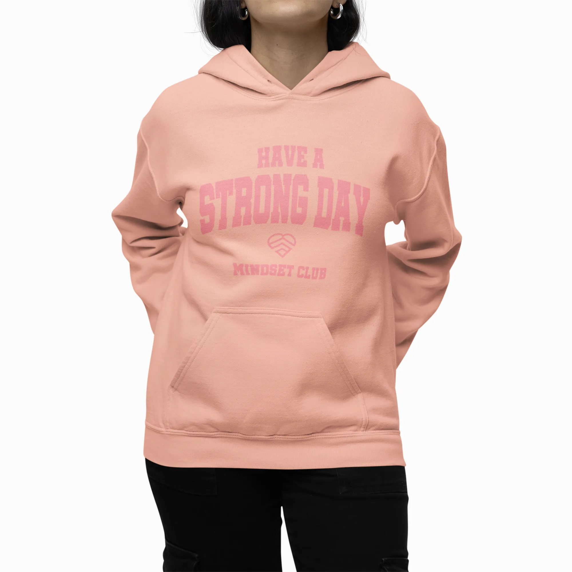 Mindset Club Statement Hoodie - Pink