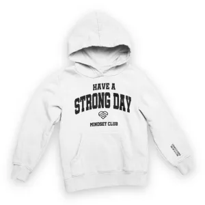 Mindset Club Statement Hoodie - White & Black