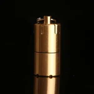 Mini Compact Kerosene Lighter Key Chain