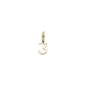 Mini Number 3 - Gold