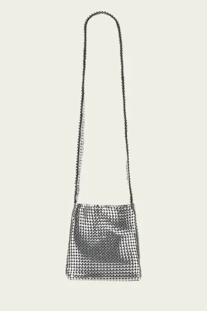 Mini Pixel Bag in Silver