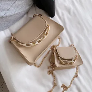 Mini PU Leather Shoulder Messenger Bags For Women 2020 Fashion Chain Design Shoulder Handbags Female Crossbody Bag
