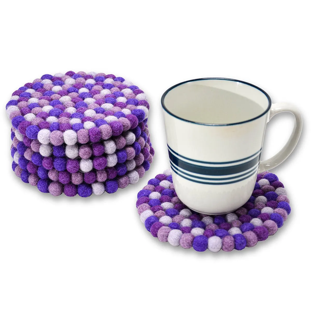 Mini Round Ball Mat- Purple