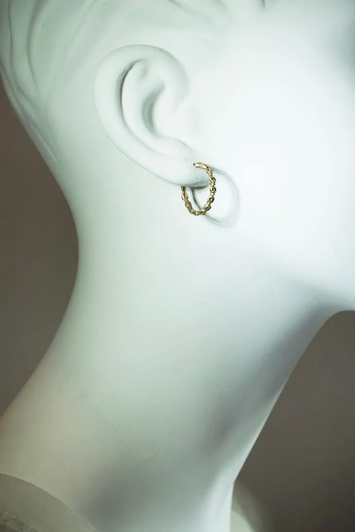 Mini Skull Hoop Earrings