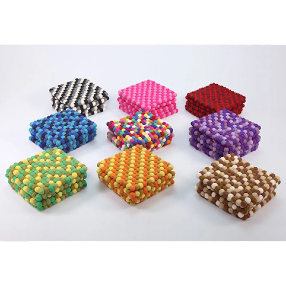 Mini Square Ball Mat- Orange & Yellow