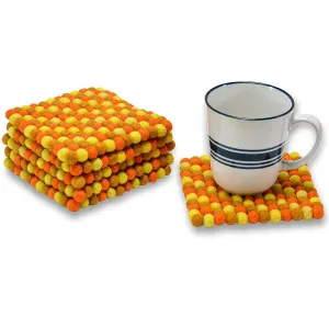 Mini Square Ball Mat- Orange & Yellow