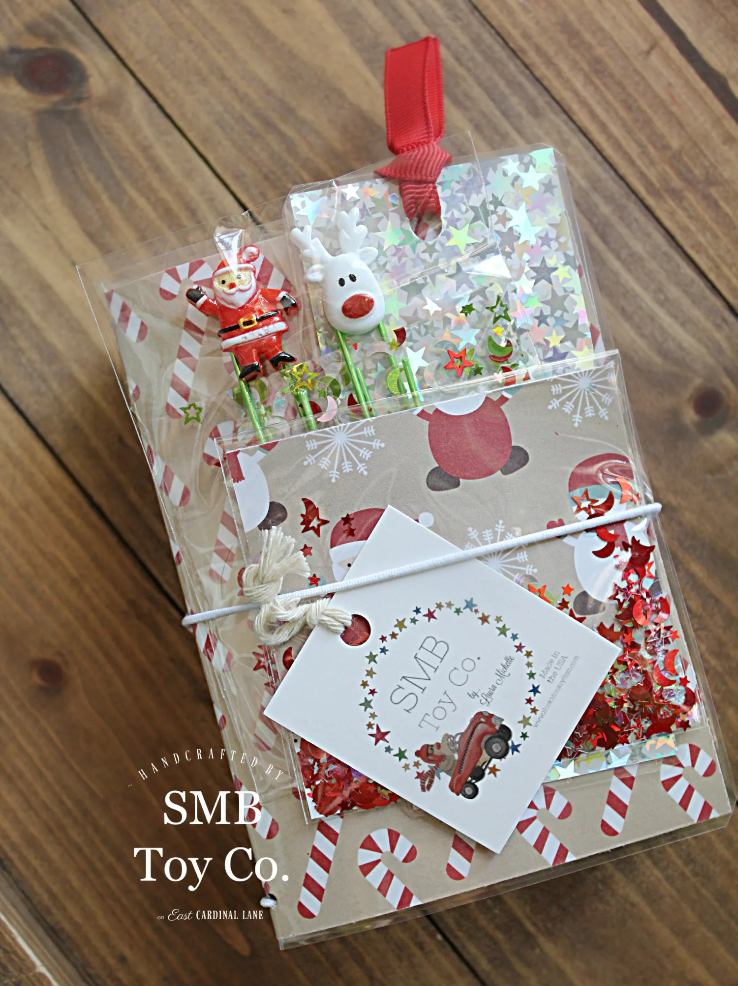 Mini Travel Journal - Santa & Reindeer