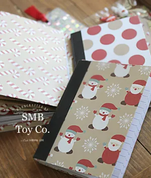 Mini Travel Journal - Santa & Reindeer