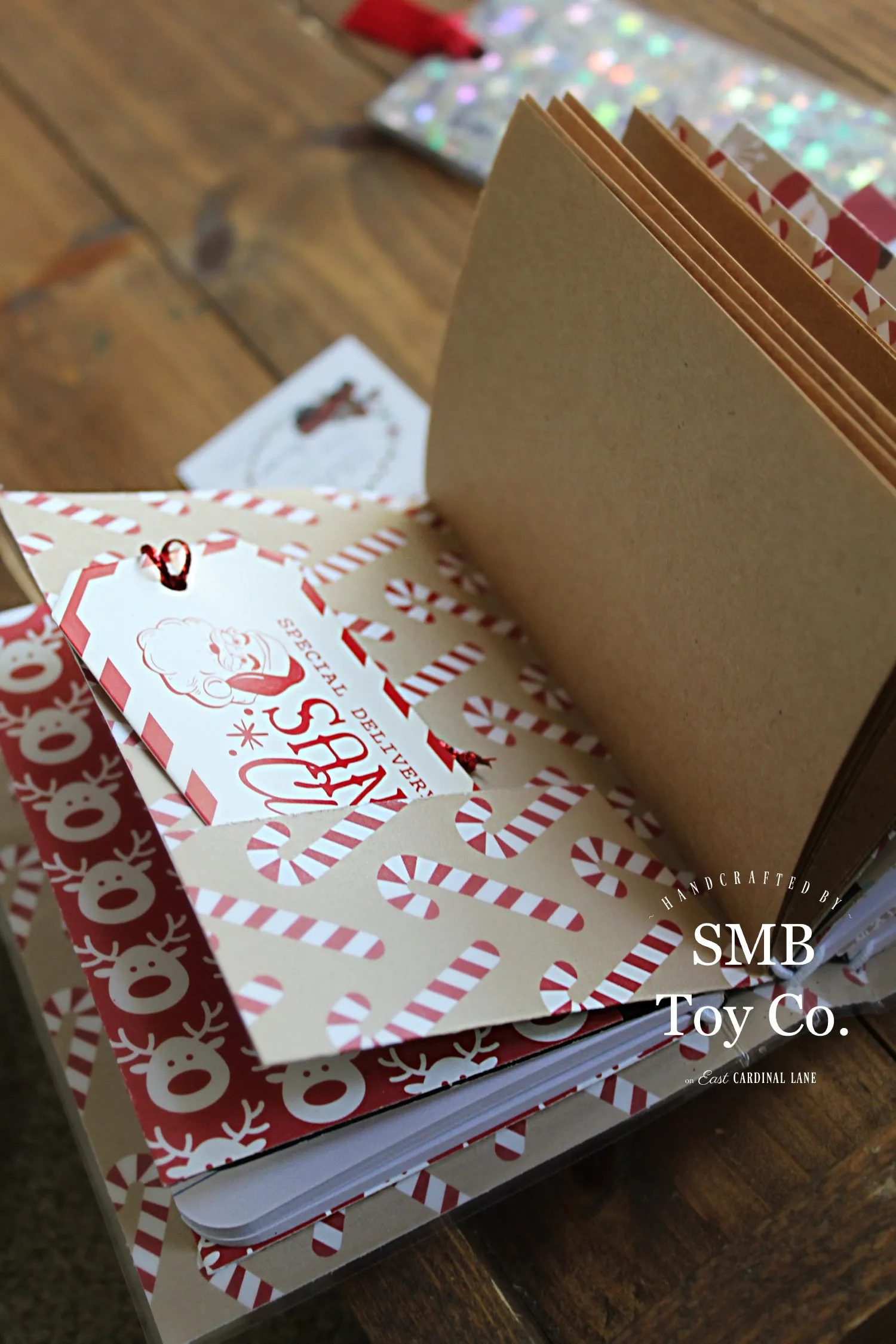 Mini Travel Journal - Santa & Reindeer