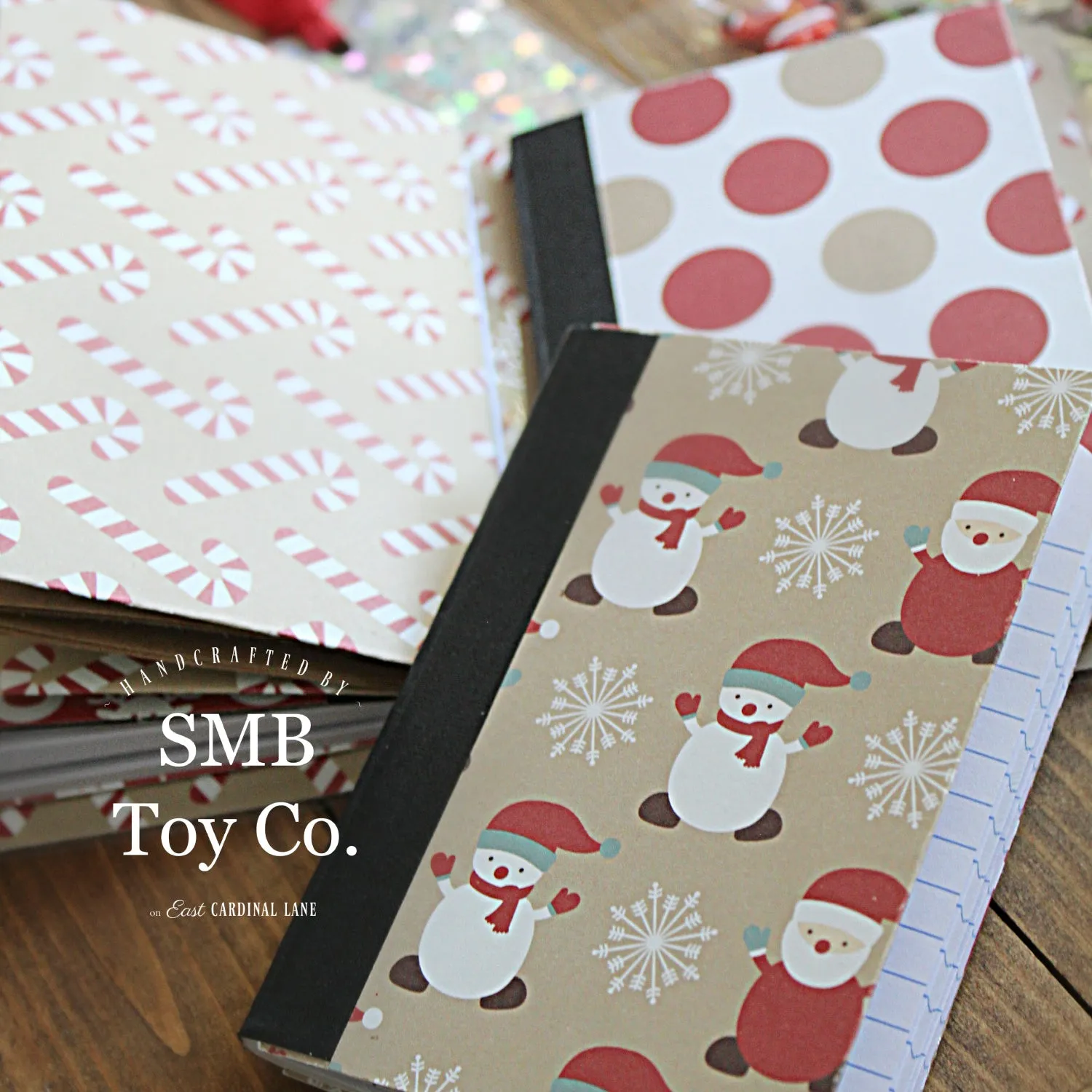 Mini Travel Journal - Santa & Reindeer