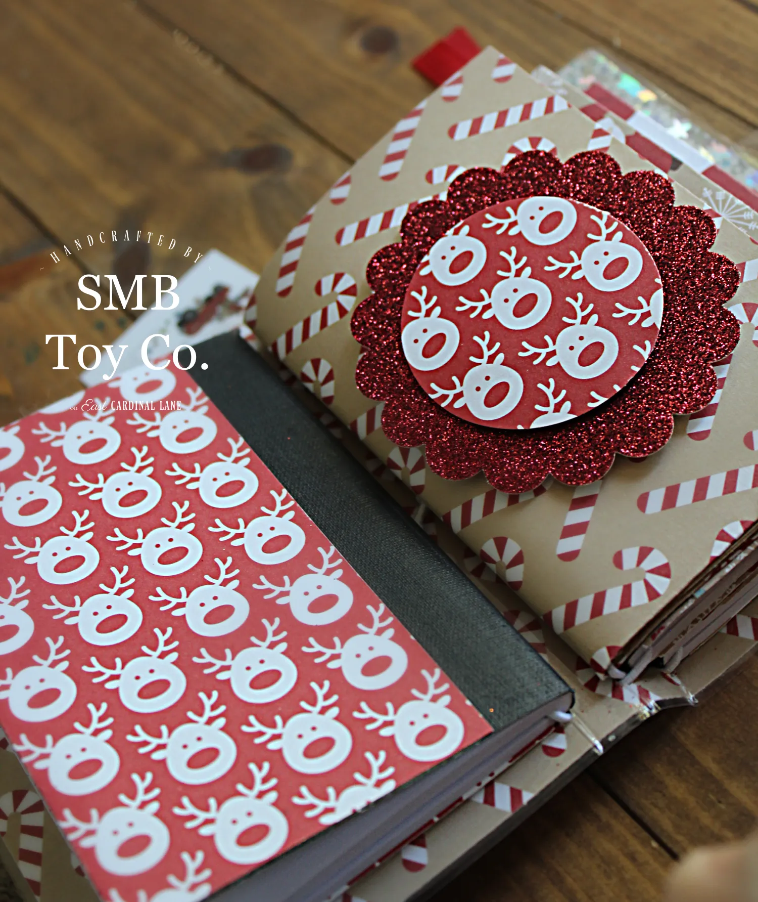Mini Travel Journal - Santa & Reindeer