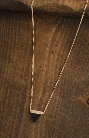 Mini Triangle Natural Stone Necklace