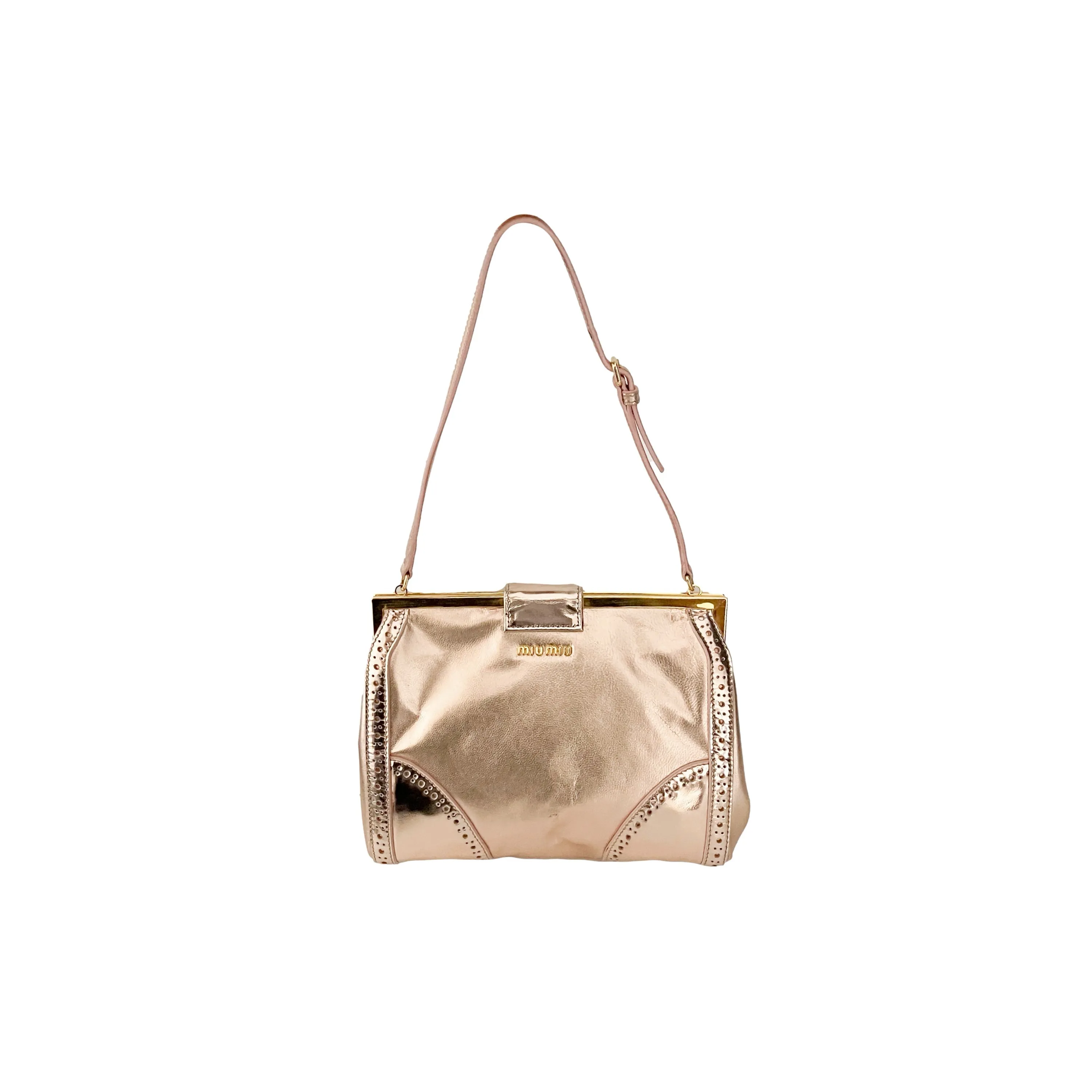 Miu Miu Rose Gold Mini Bag