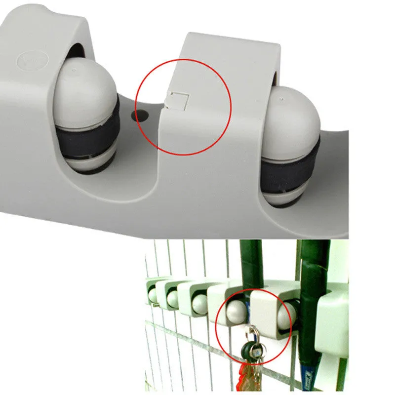 Mop & Broom Organizer Wall Mount Hanger