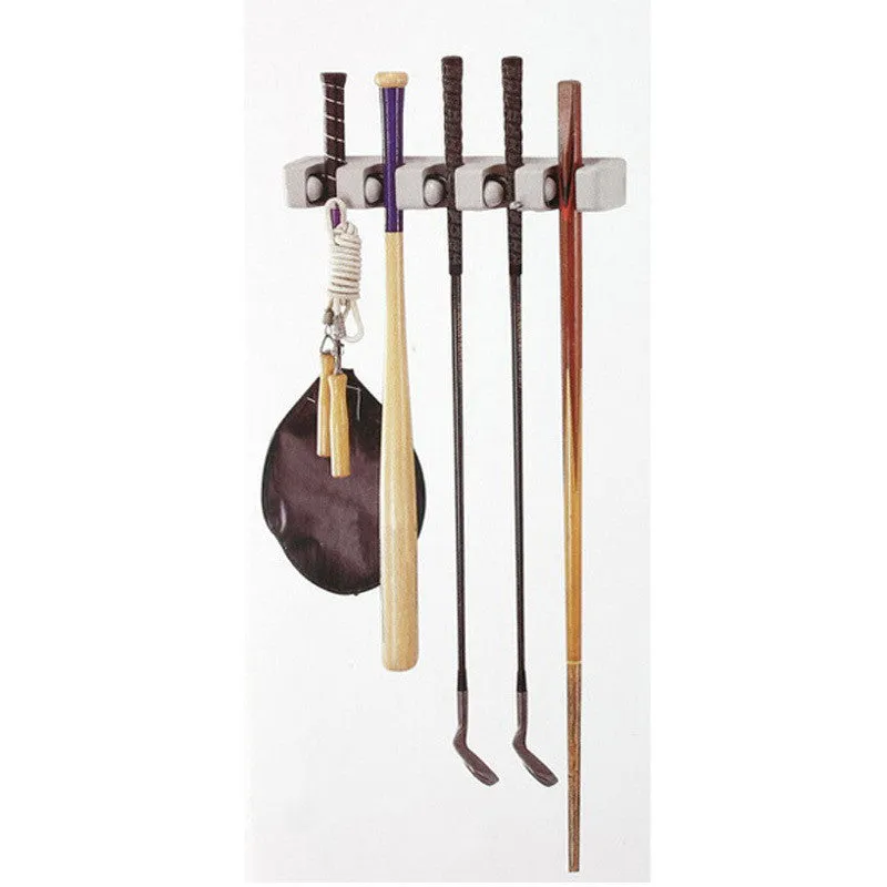 Mop & Broom Organizer Wall Mount Hanger