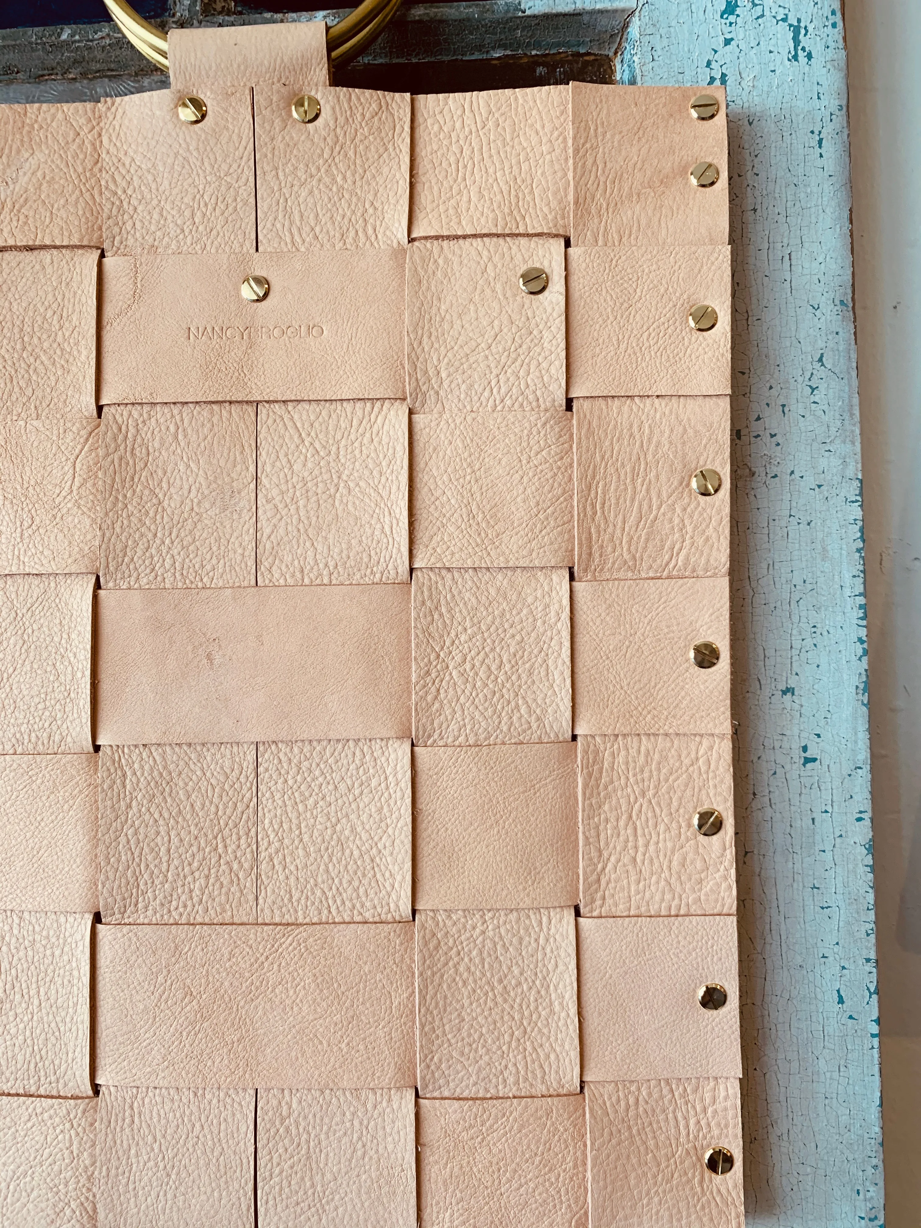 Nancy Broglio Woven Leather Bag