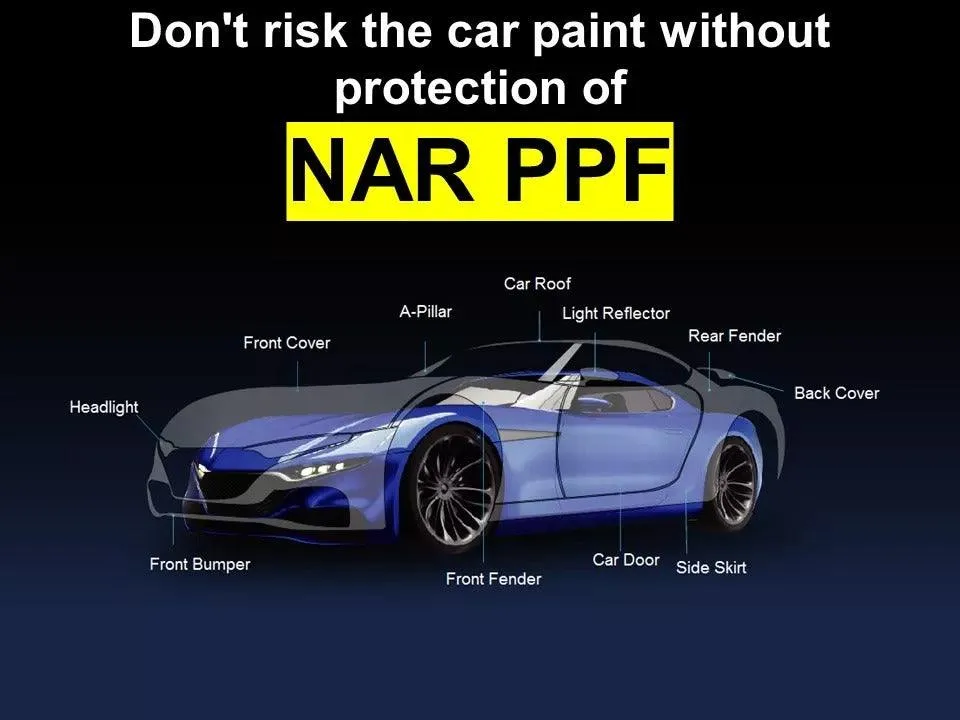 NAR Paint Protection Film (PPF), Instant Self Healing TPU Matte, S190, 190um