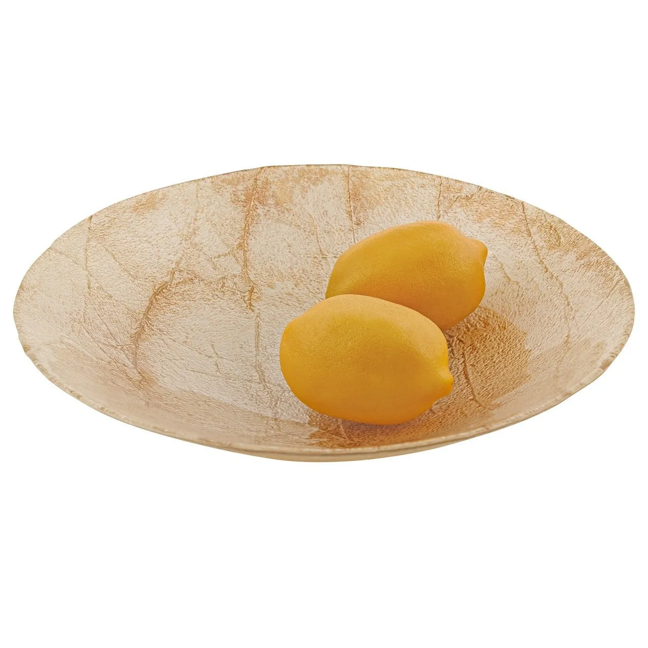 Natural Handcrafted and Decorated Glass Bowl