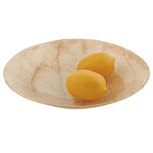 Natural Handcrafted and Decorated Glass Bowl