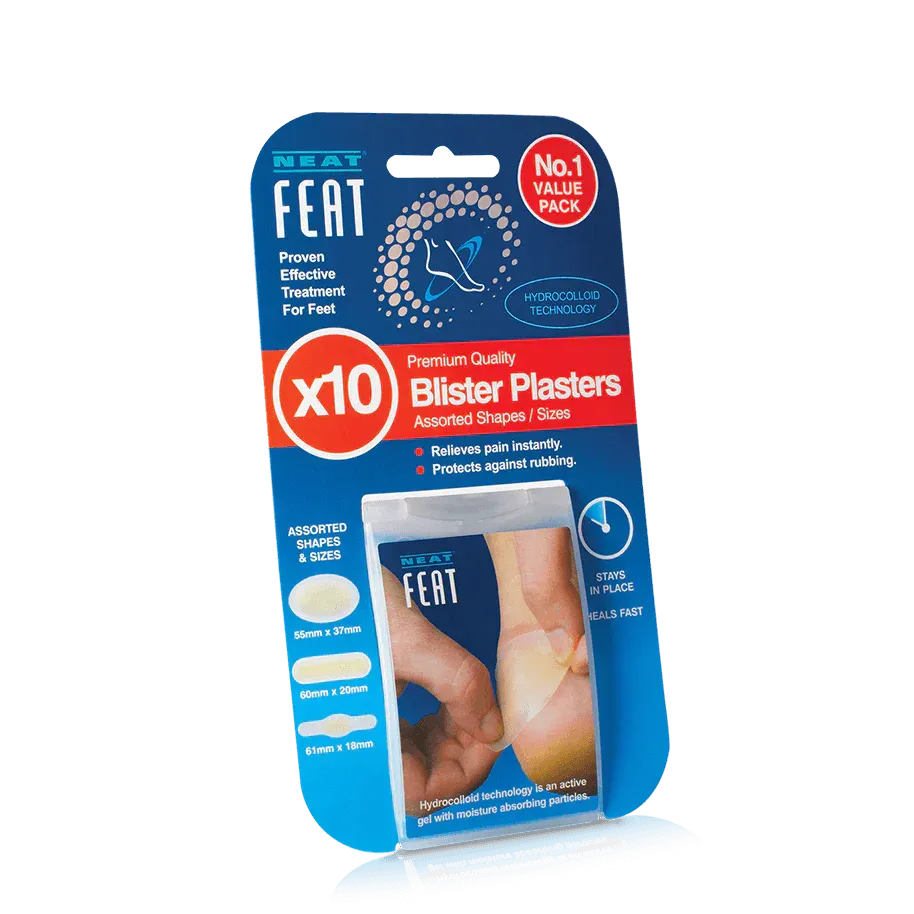 Neat Feat Blister plasters hydrocolloid technology 10