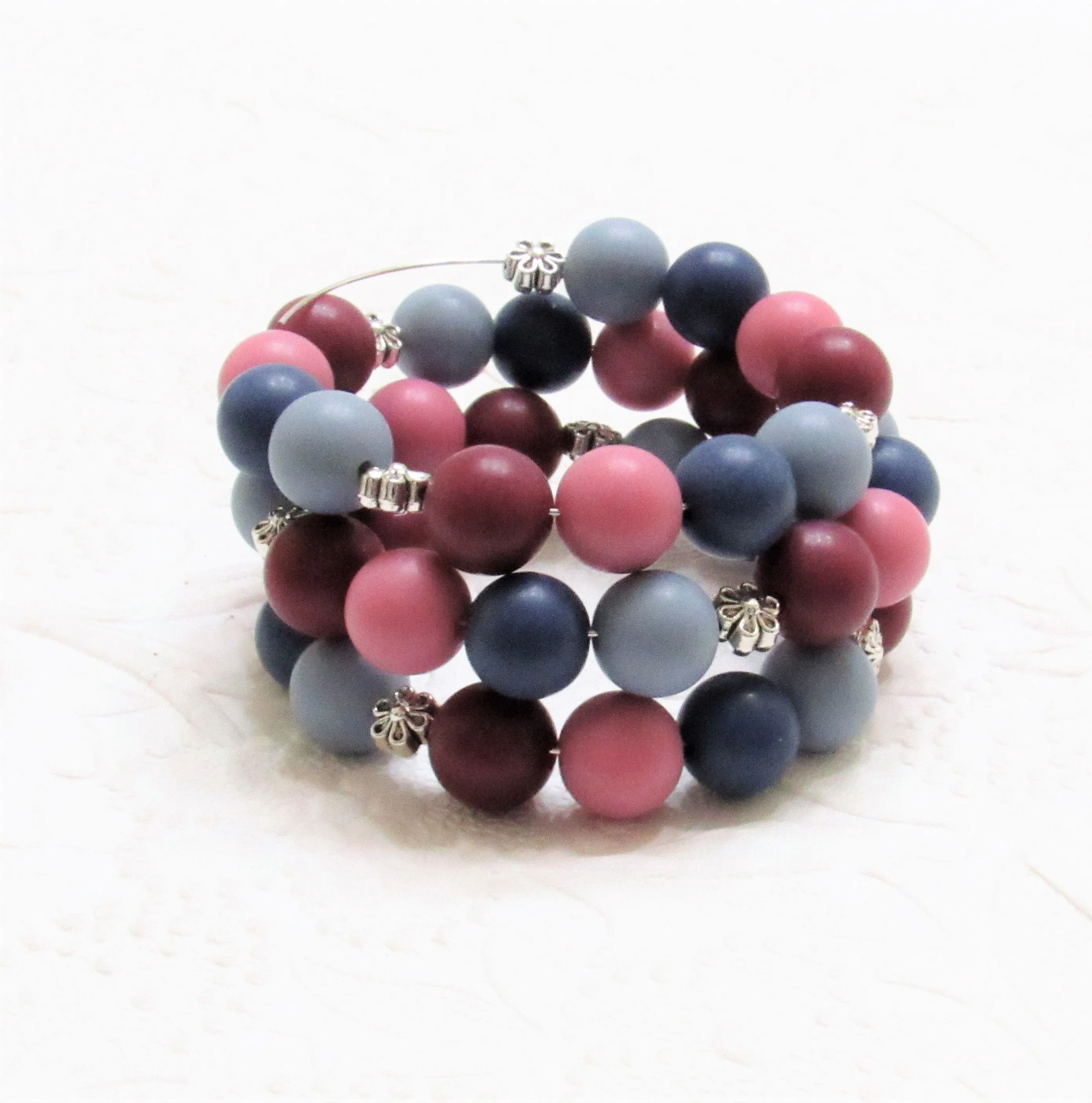 New 50 Matte 12mm Satin Finish Mauve Bubblegum Beads, Gumball Beads, Round Beads, Bubblegum Beads, Beading Supply, Jewelry Supply