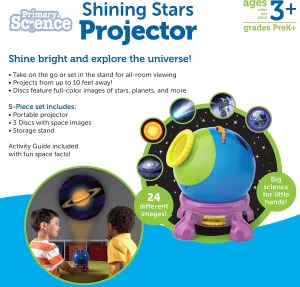 New in box! Learning Resources Shining Stars Projector, Solar System Space Toy Set, 5 Piece Set, Ages 3  Retails $55 