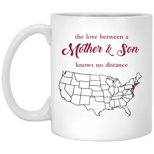 New Jersey Connecticut The Love Between Mother And Son Mug