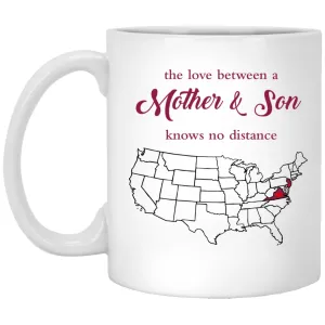 New Jersey Virginia The Love Between Mother And Son Mug