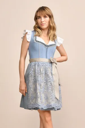 (new) Kruger Mini Dirndl 2pcs. 50cm "Jaleena" blue