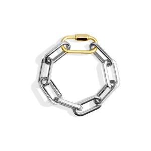 NIVA LINK BRACELET - SILVER/GOLD