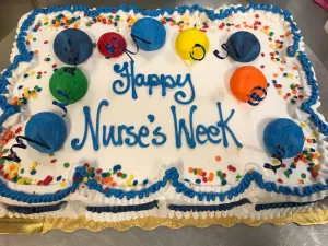 Nurses Week Balloon Sheet Cake