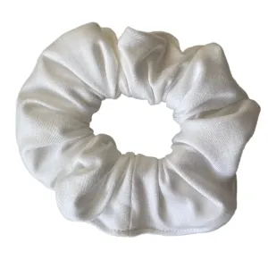 Off-White Matte Scrunchie