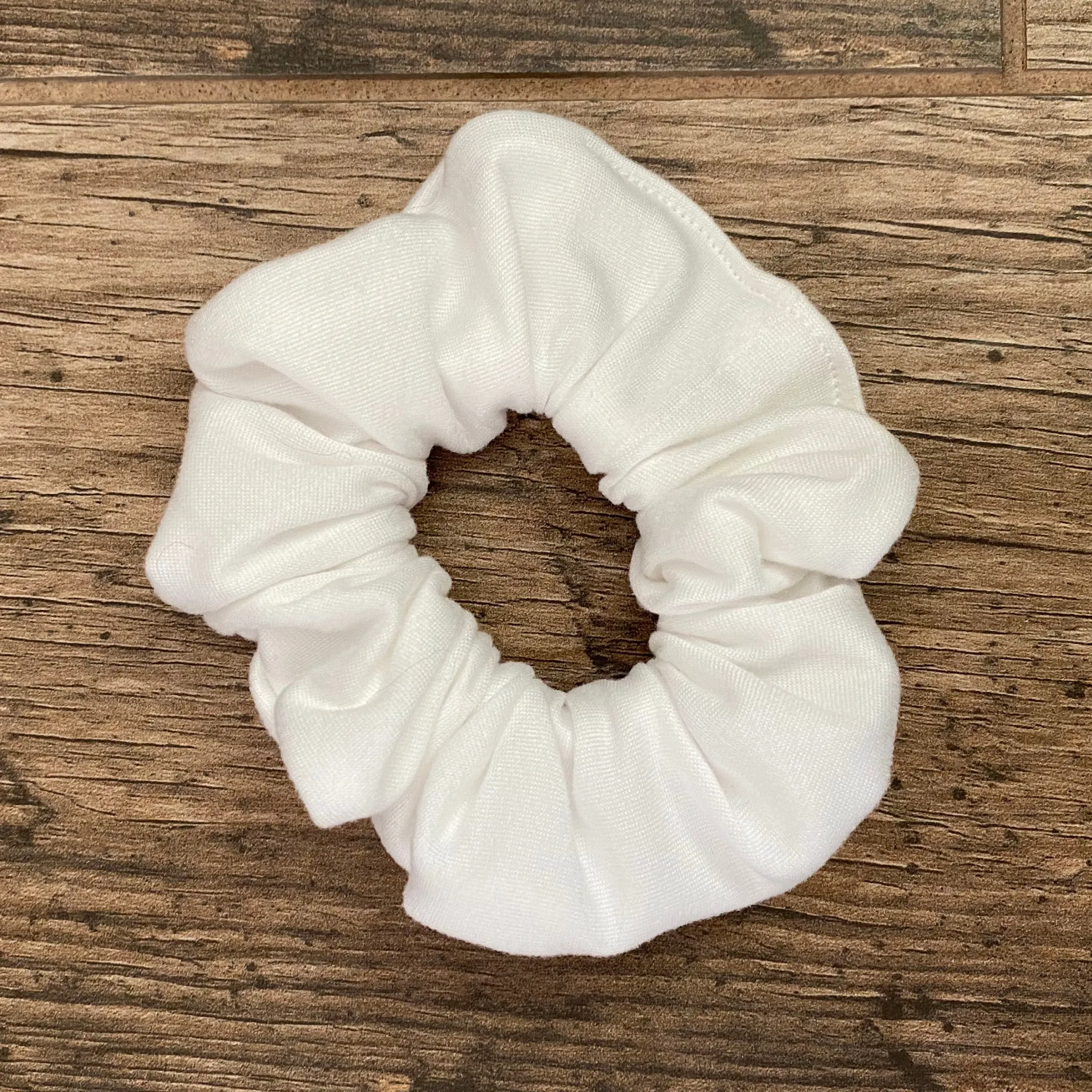 Off-White Matte Scrunchie