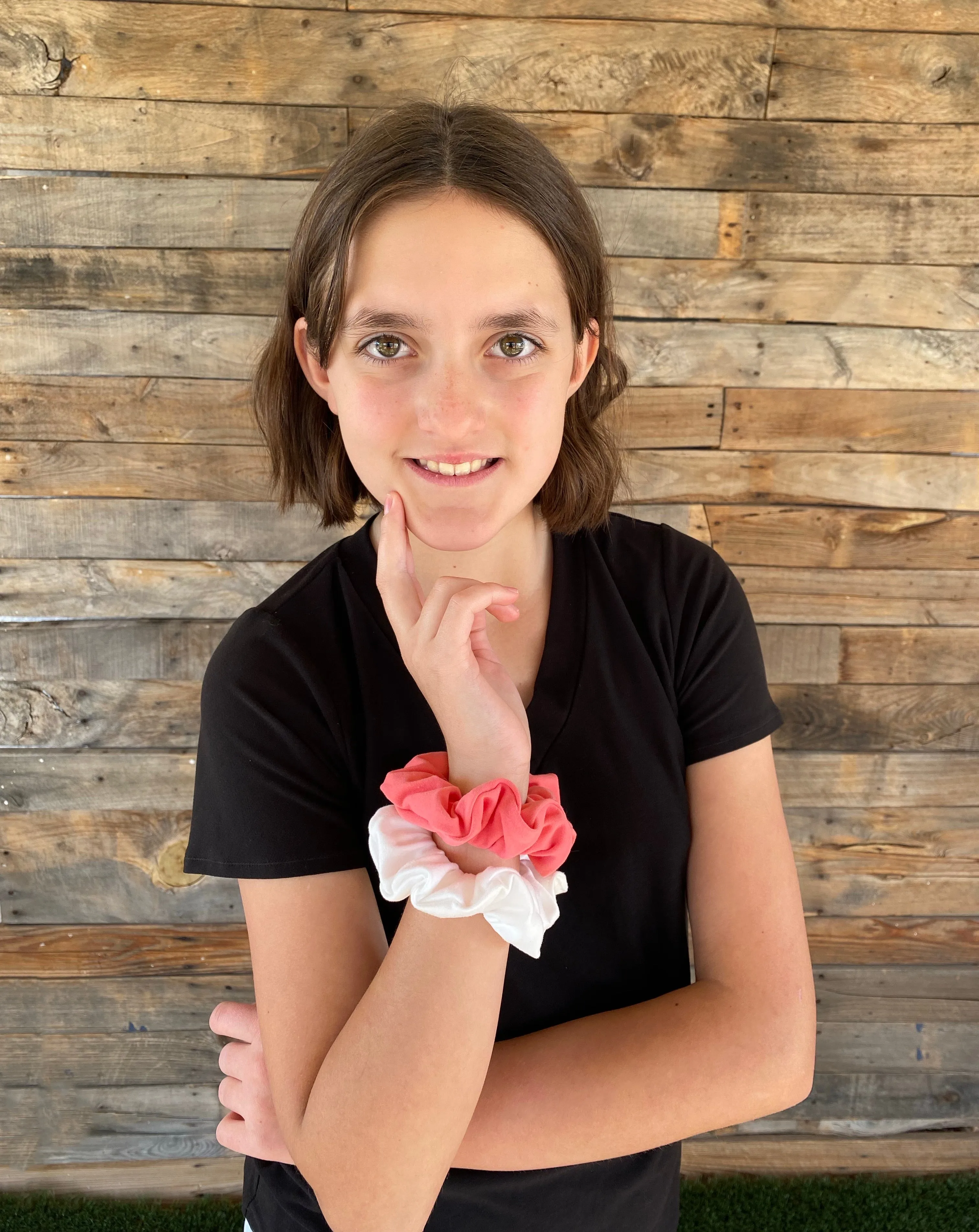 Off-White Matte Scrunchie