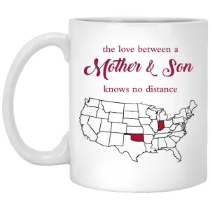 Oklahoma Indiana The Love Between Mother And Son Mug