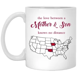 Oklahoma Iowa The Love Between Mother And Son Mug