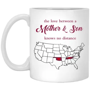 Oklahoma Tennessee The Love Between Mother And Son Mug