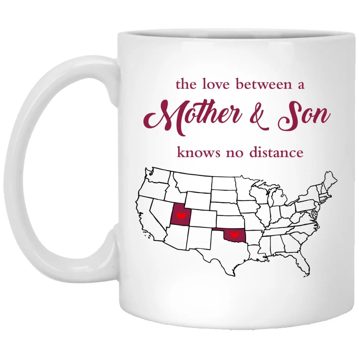 Oklahoma Utah The Love Between Mother And Son Mug