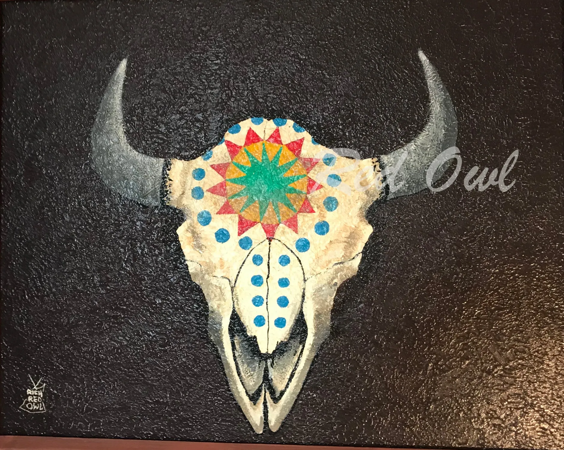 Original Painting - Decorated Skull