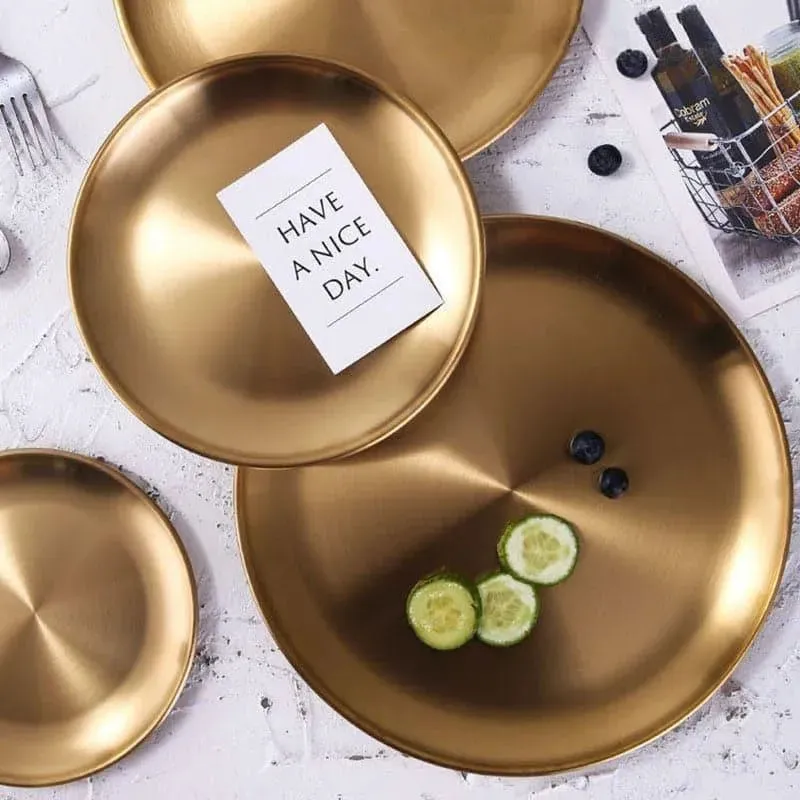 Osiris Gilded Serving Plates