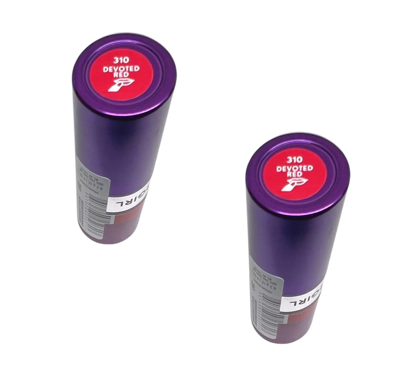 Pack of 2 CoverGirl Simply Ageless Moisture Renew Core Lipstick, Devoted Red 310