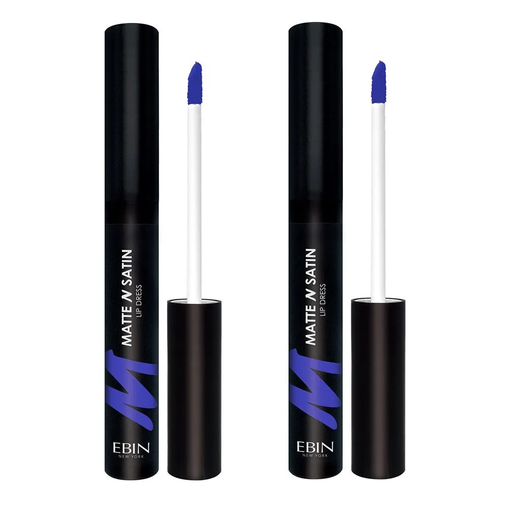 Pack of 2 Ebin New York Matte N Satin Lip Dress, Pleasing CMSLD04