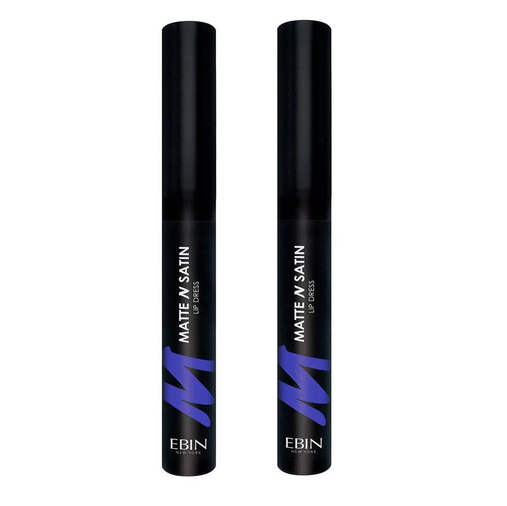 Pack of 2 Ebin New York Matte N Satin Lip Dress, Pleasing CMSLD04