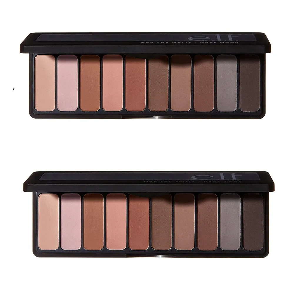 Pack of 2 e.l.f. Eyeshadow Palette, Mad for Matte - Nude Mood 83272